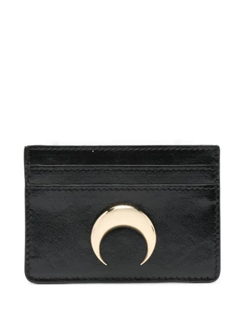 smoth leather moon charm cardholder by MARINE SERRE