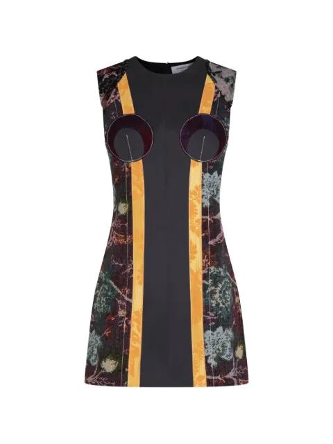 tapestry-panel Moon mini dress by MARINE SERRE