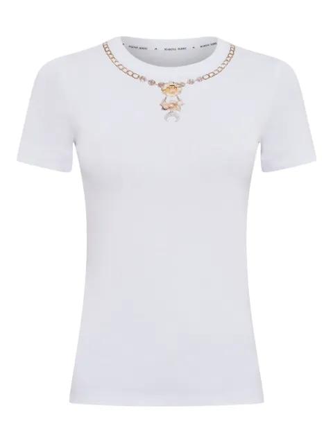 tromp l'oeil jewel-embellished T-shirt by MARINE SERRE