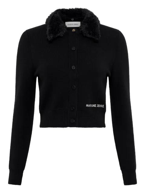wool cropped cardigan by MARINE SERRE