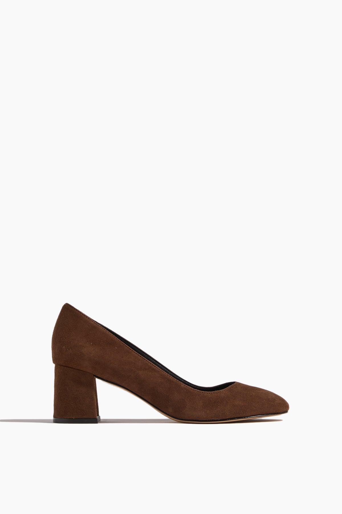 Block Heel Pump 60 in Mocha by MARION PARKE