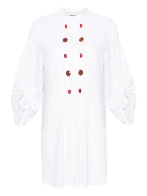 button-embellished shirt dress by MARIUCCIA MILANO