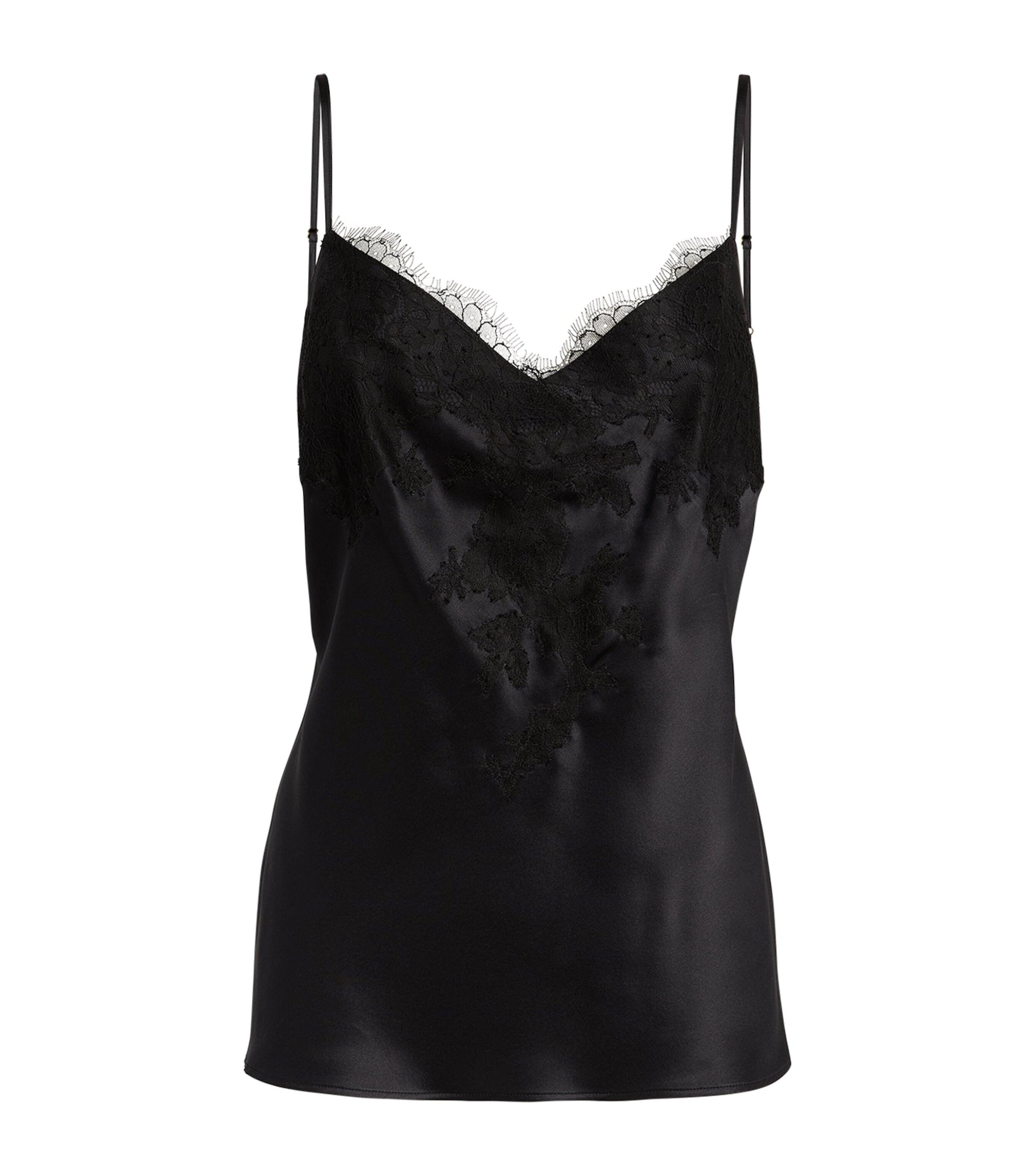Marjolaine Silk Lace-Trim Baccarat Camisole by MARJOLAINE