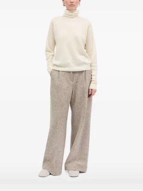 Krystal cashmere roll neck sweater by MARK KENLY DOMINO TAN