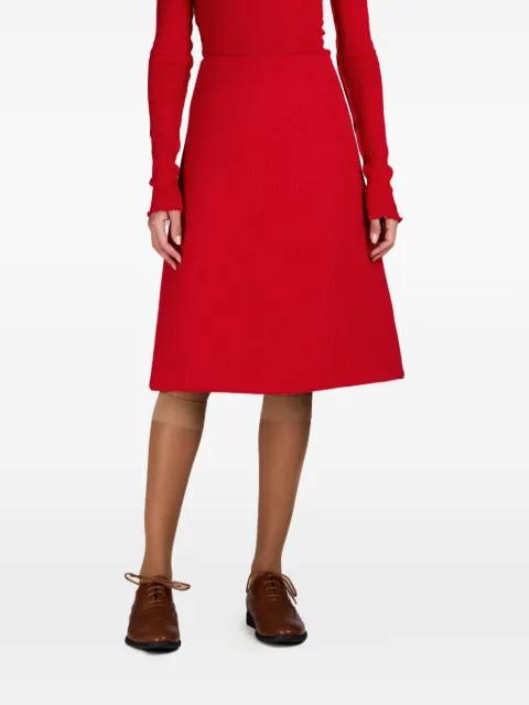 Brooklyn ribbed-knit midi skirt by MARK-OFF