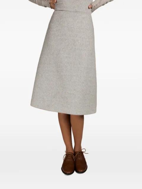 Brooklyn ribbed-knit midi skirt by MARK-OFF