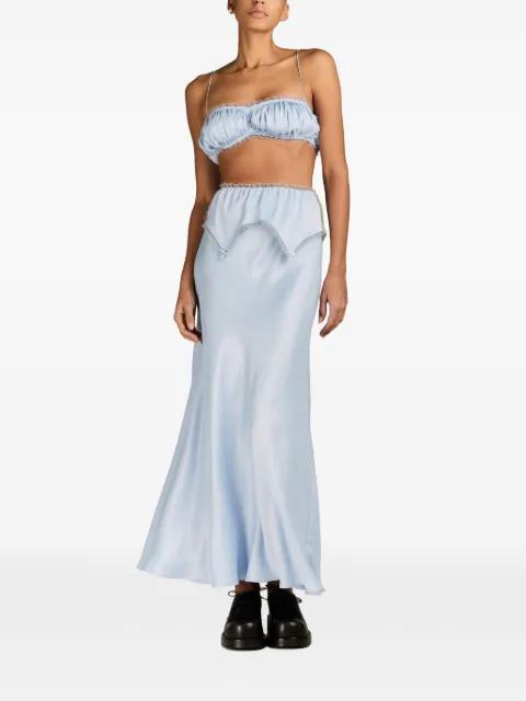 Polina satin maxi skirt by MARK-OFF