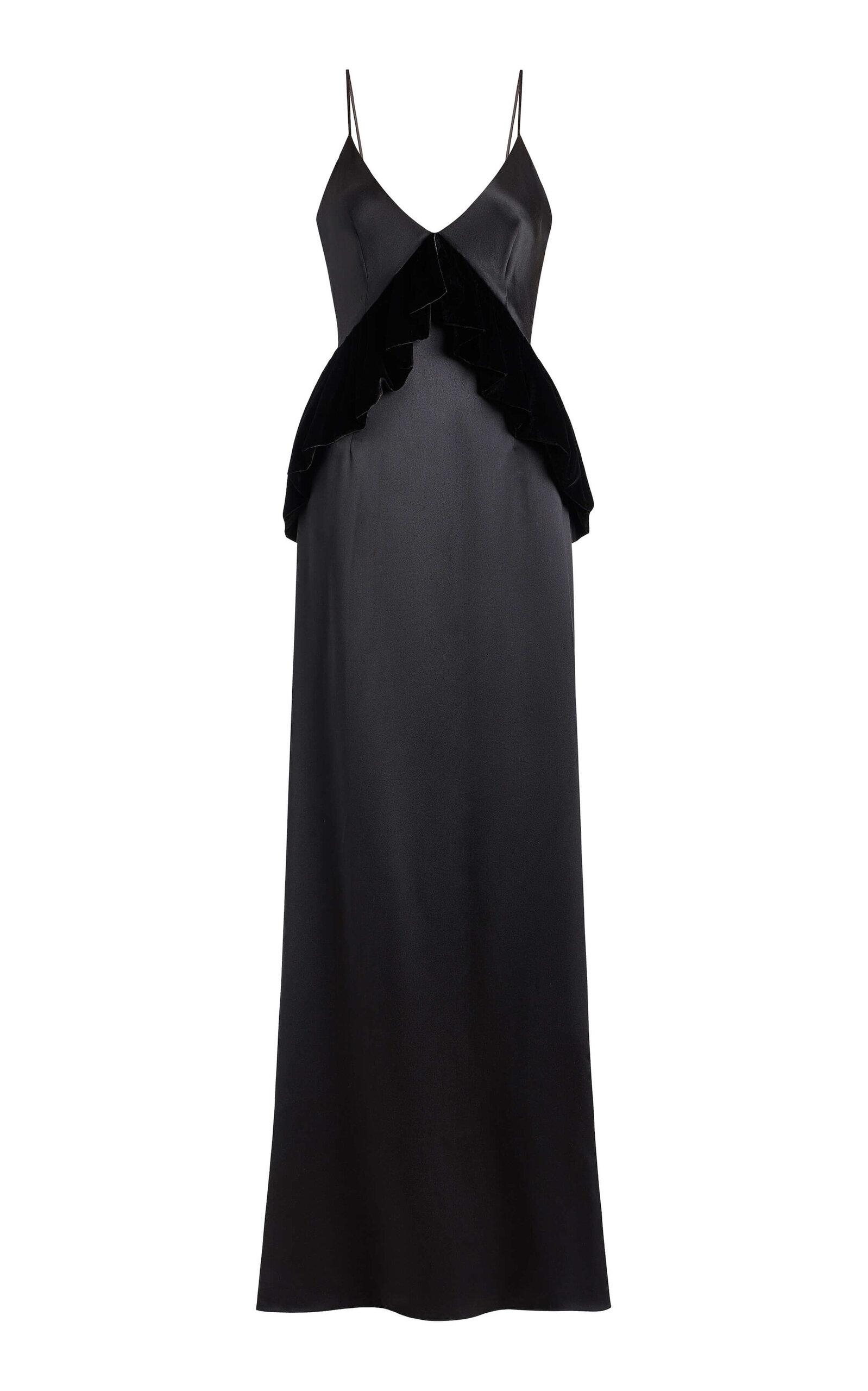 Markarian Neroli Satin and Velvet Gown - Moda Operandi by MARKARIAN