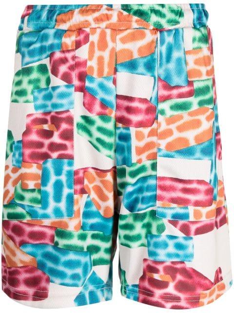 Building Blocks logo-print shorts by MARKET