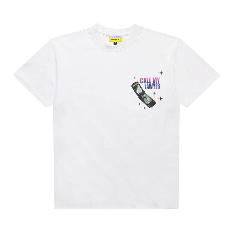 Market Call My Lawyer Act Now T-Shirt 'White' by MARKET