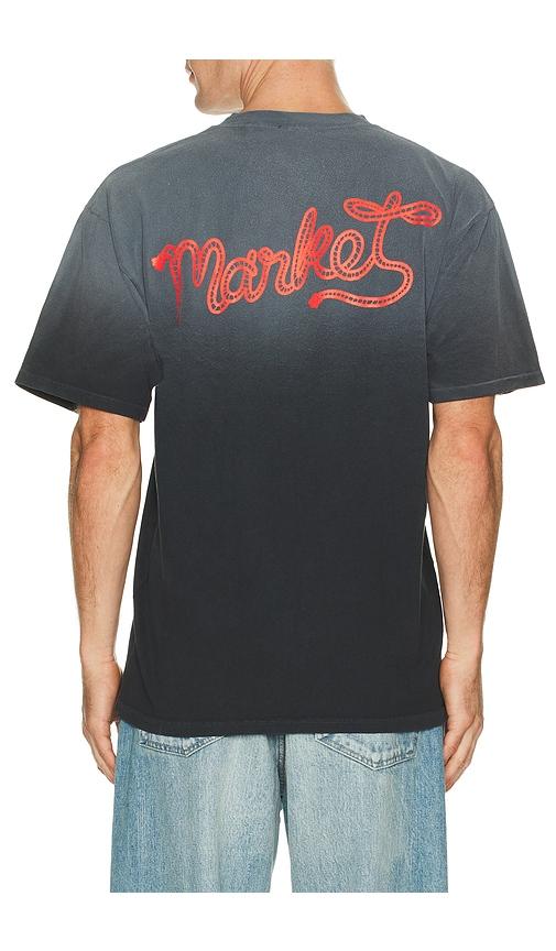 Market Lasso Lockup Tee in Black by MARKET