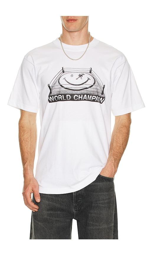 Market Smiley Ko Tee in White by MARKET