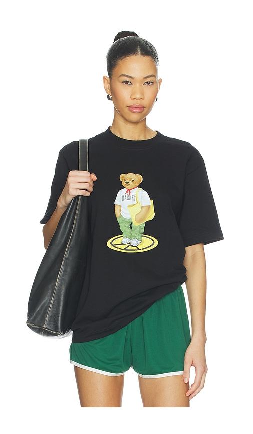 Market Stand For Peace Bear T-Shirt in Black by MARKET