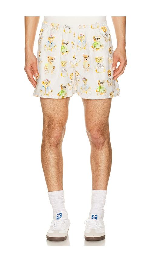 Market Teddy Tech Shorts in White by MARKET