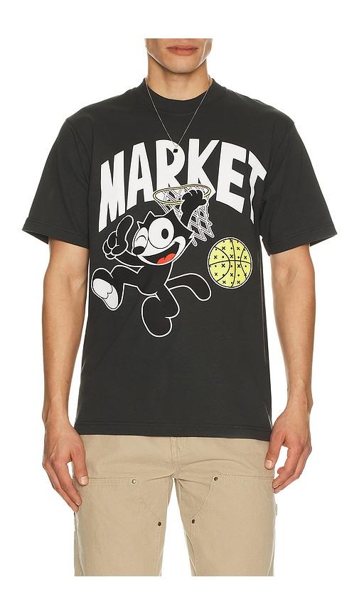 Market x Felix The Cat Dunking Tee in Black by MARKET