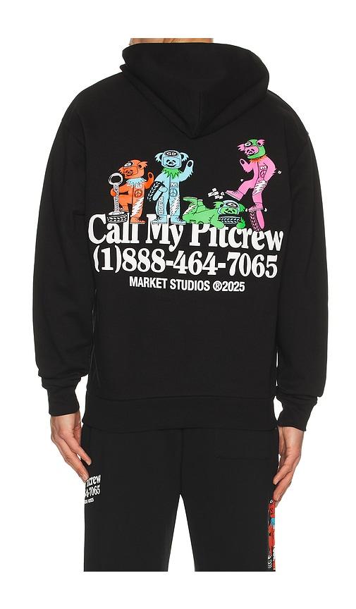 Market x Grateul Dead Call My Pitcrew Hoodie in Black by MARKET