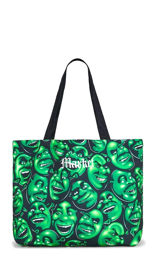 Market x Shrek All Over Print Tote Bag in Black,Green by MARKET