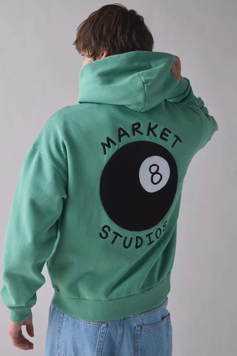 Market Studios 8 Ball Graphic Hoodie Sweatshirt by MARKET STUDIOS