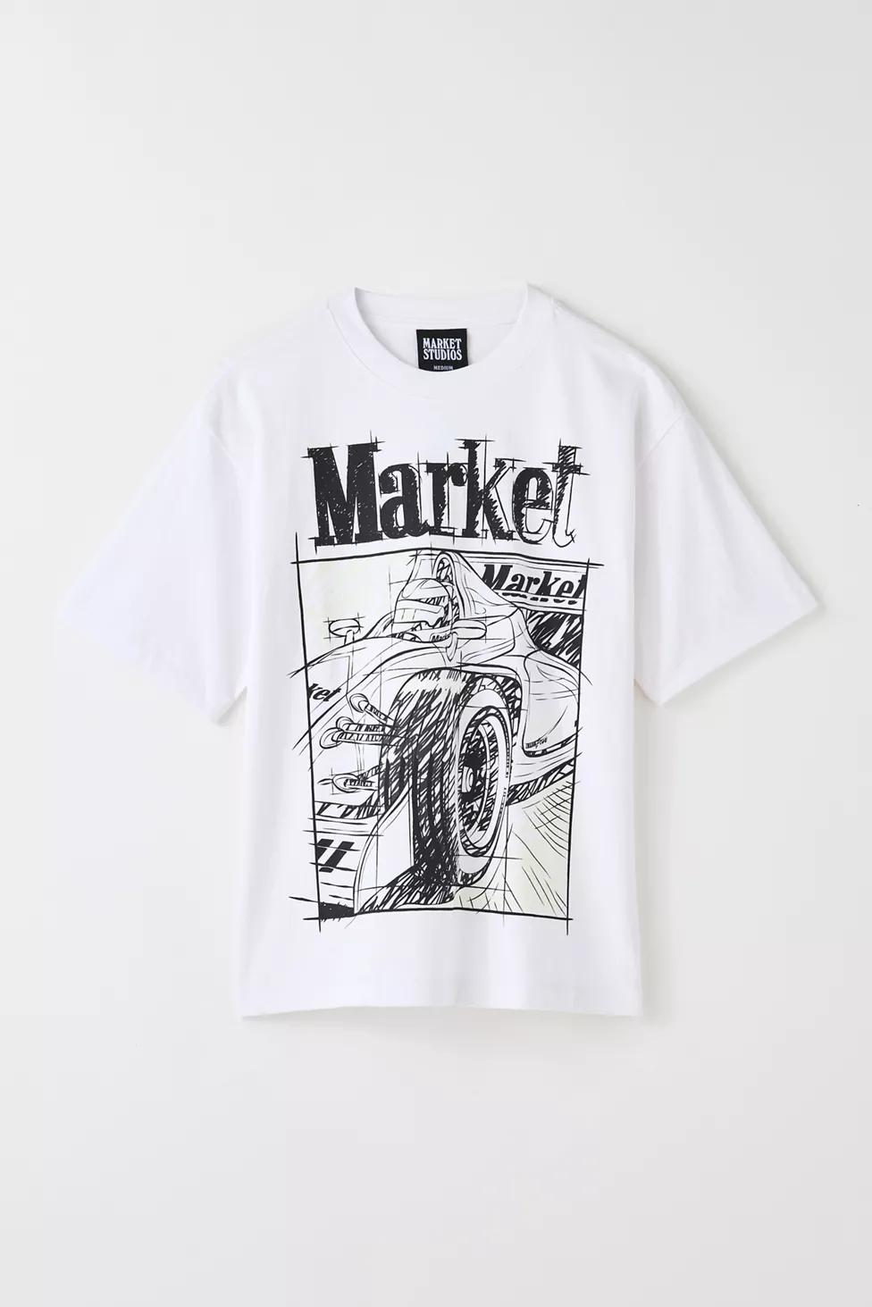 Market Studios Scribbled Formula 1 Graphic Tee by MARKET STUDIOS