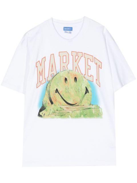 Smiley Out Of Body cotton T-shirt by MARKET