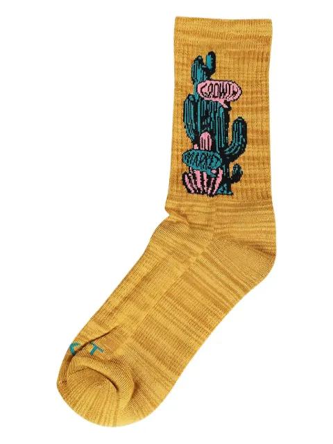 cactus-design logo-detail socks by MARKET