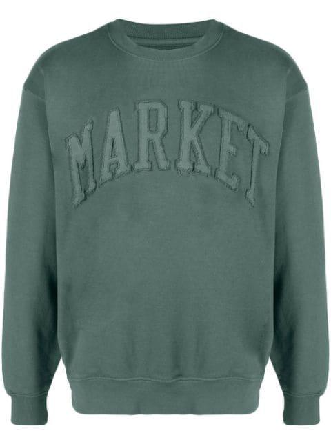 embroidered-logo sweatshirt by MARKET