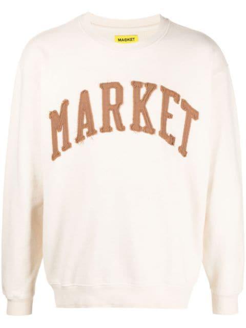 embroidered-logo sweatshirt by MARKET