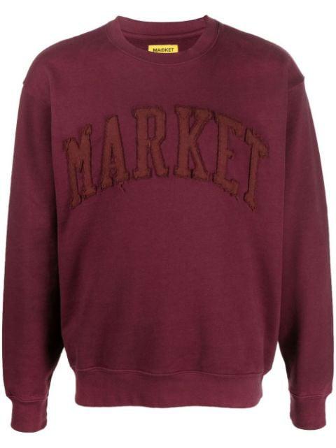 logo-embroidered sweatshirt by MARKET