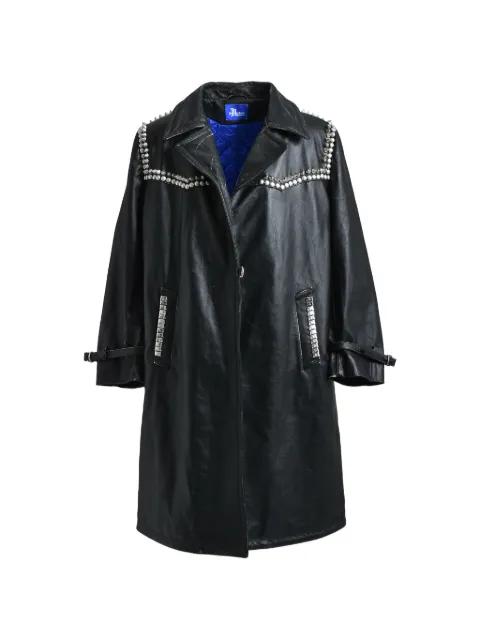 studded coat by MARKING DISTANCE