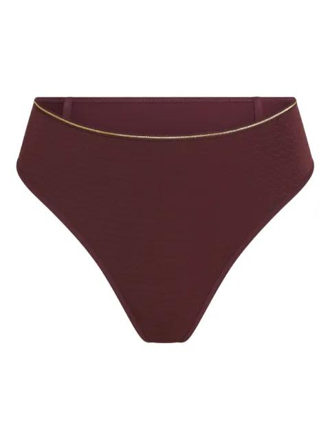 Dame de Paris chevron-detail thong by MARLIES DEKKERS