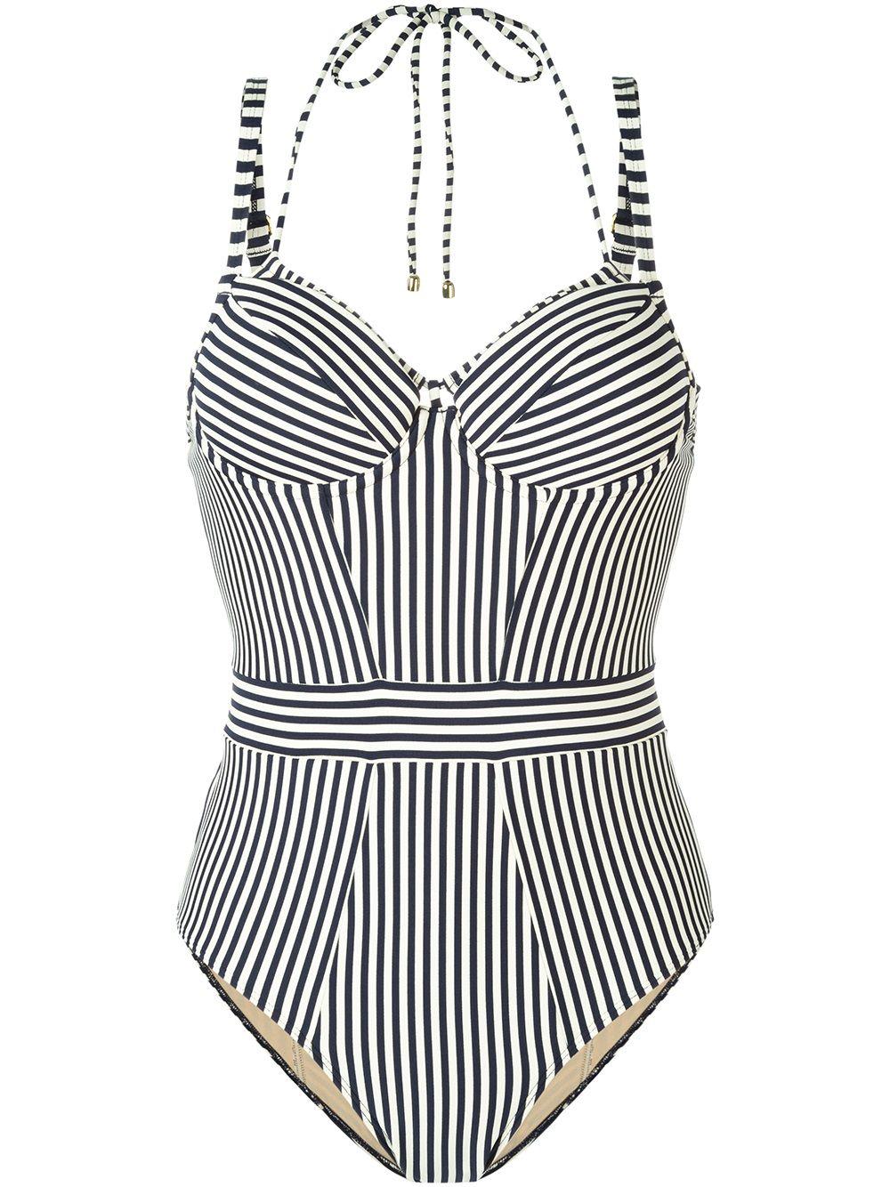'Holi Vintage' plunge balcony bathing suit by MARLIES DEKKERS