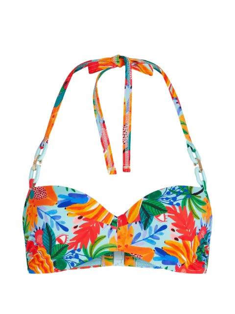 Paradisa floral-print bikini top by MARLIES DEKKERS