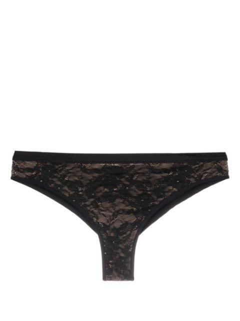 Taboo floral-lace butterfly briefs by MARLIES DEKKERS