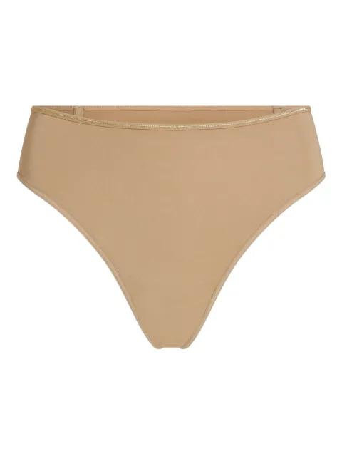 gold-trimmed thong by MARLIES DEKKERS