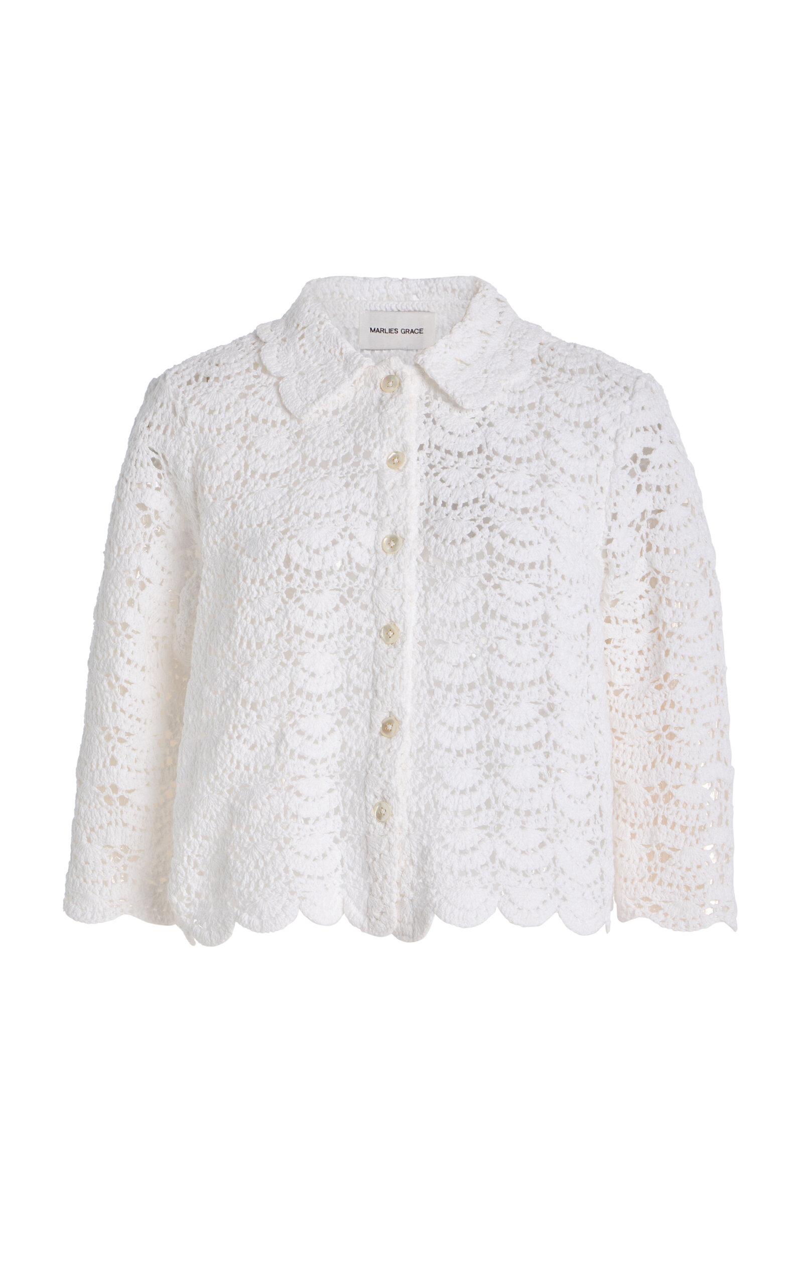 Marlies Grace Exclusive Rosamund Crocheted Cotton Jacket - Moda Operandi by MARLIES GRACE