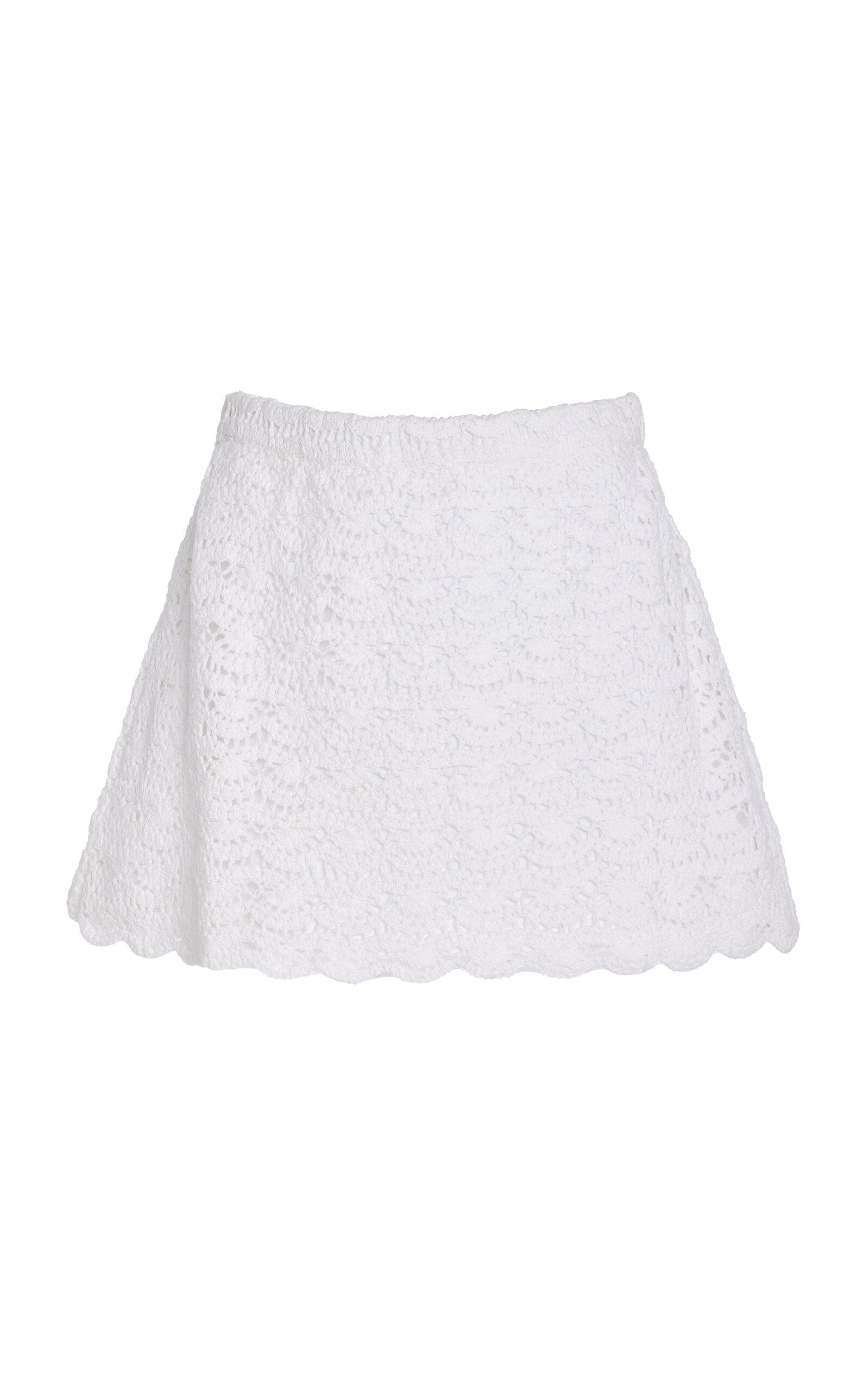 Marlies Grace Exclusive Rosamund Crocheted Cotton Mini Skirt - Moda Operandi by MARLIES GRACE