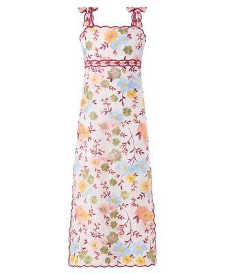 Girls' Penelope Cotton Embroidered Maxi Dress - Little Kid by MARLO KIDS