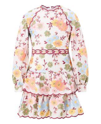 Girls' Penelope Cotton Embroidered Mini Dress - Little Kid by MARLO KIDS