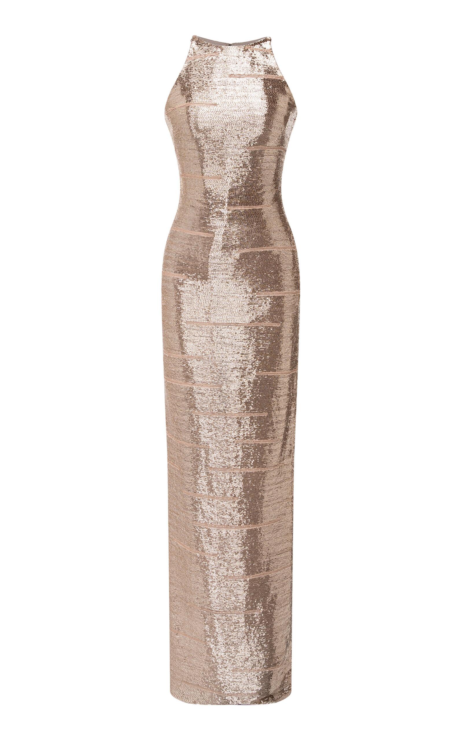 Marmar Halim Embroidered High-Neck Maxi Dress - Moda Operandi by MARMAR HALIM