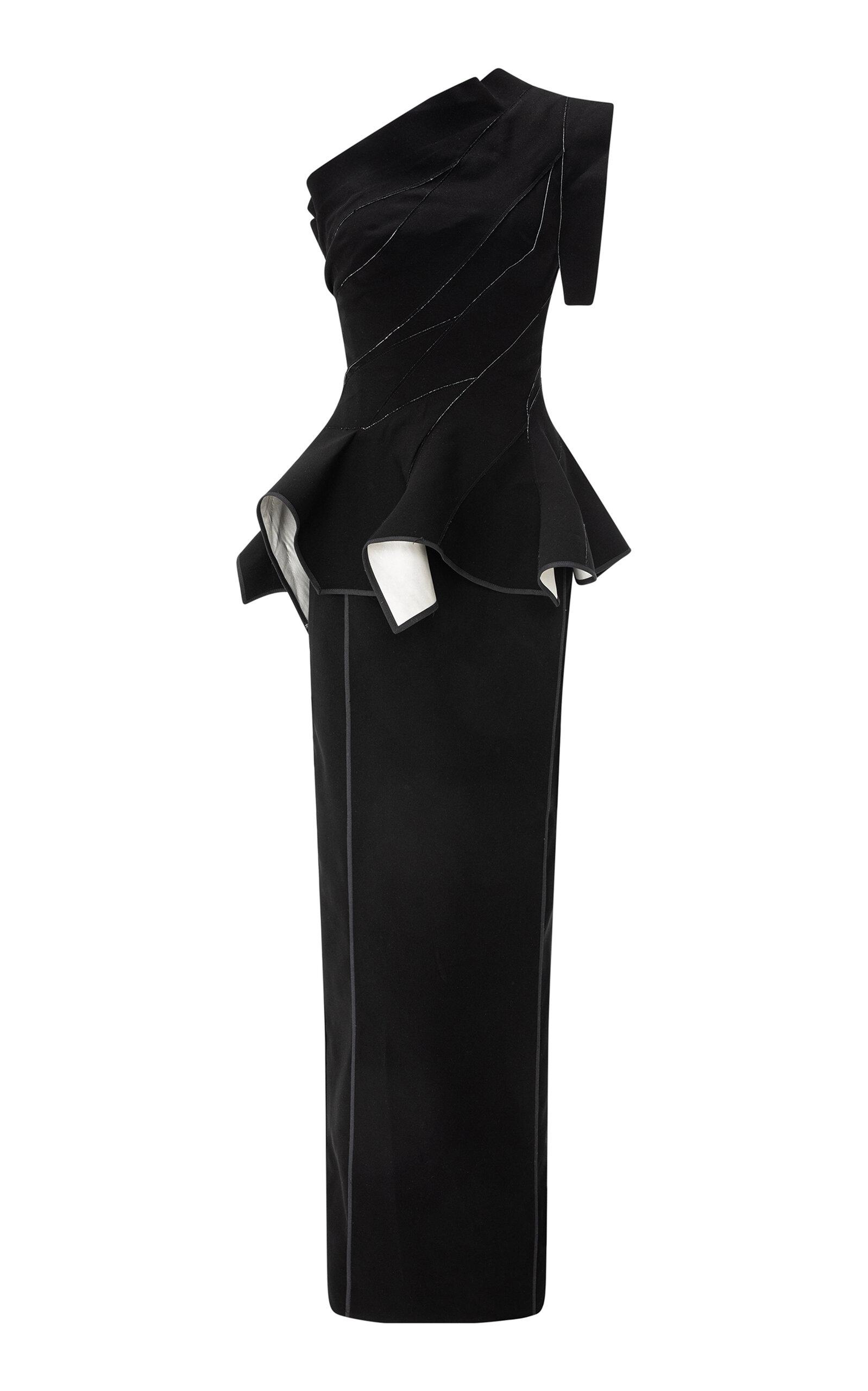 Marmar Halim One-Shoulder Crepe Maxi Dress - Moda Operandi by MARMAR HALIM