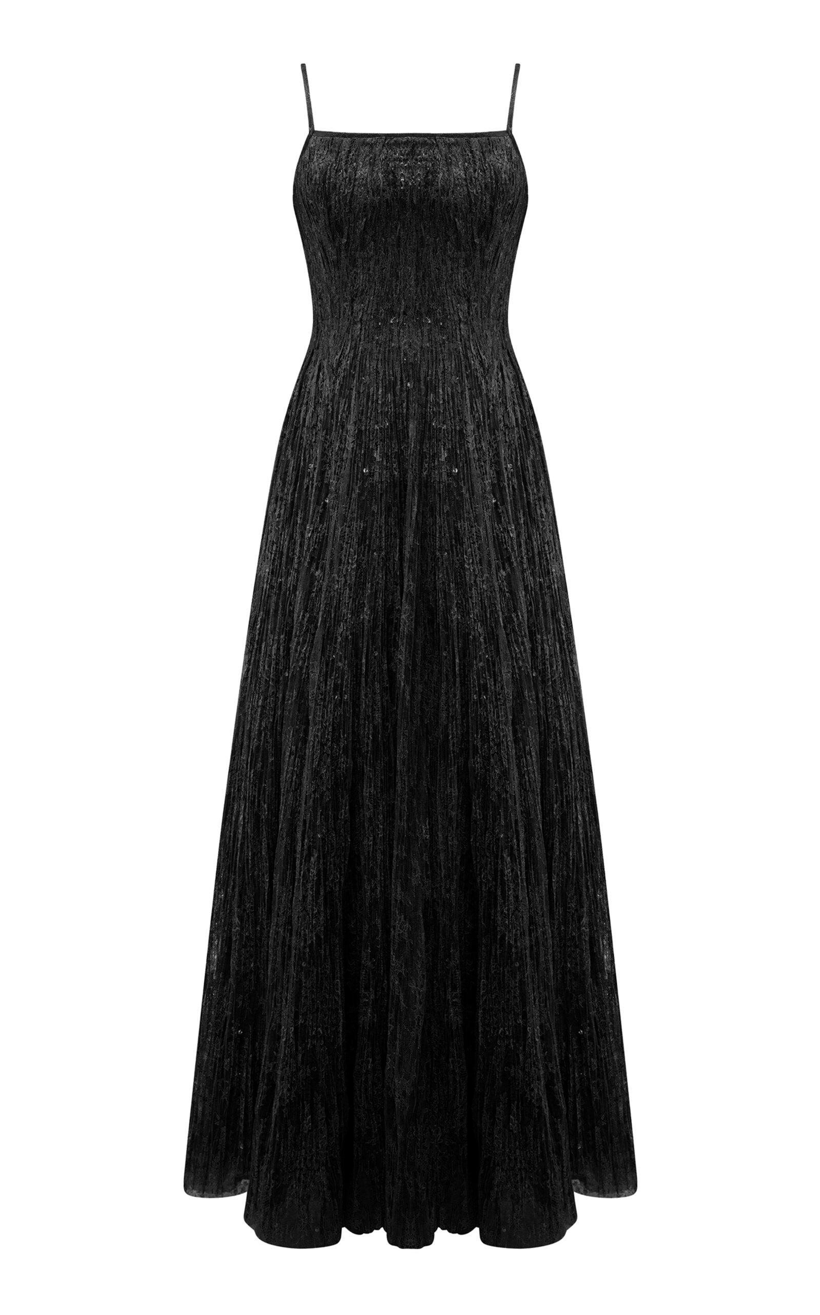 Marmar Halim Pleated Lace Maxi Dress - Moda Operandi by MARMAR HALIM