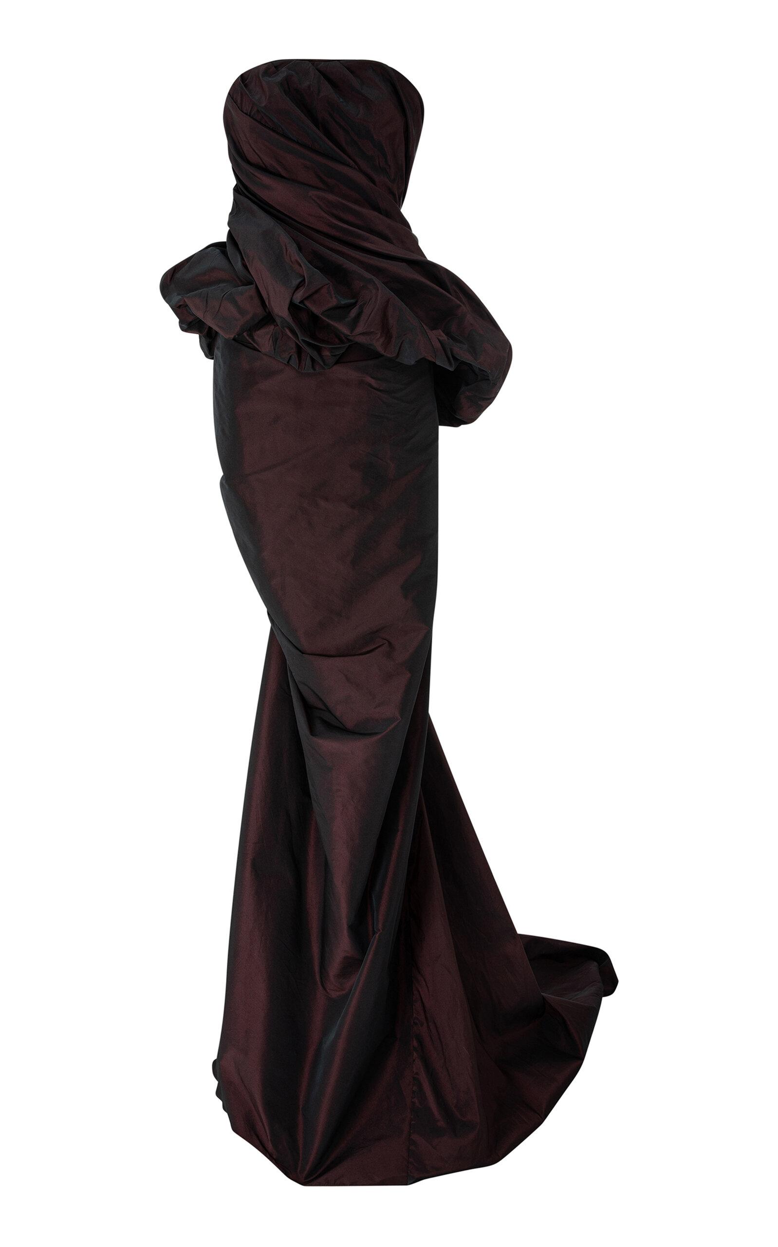Marmar Halim Strapless Draped Corseted Taffeta Gown - Moda Operandi by MARMAR HALIM