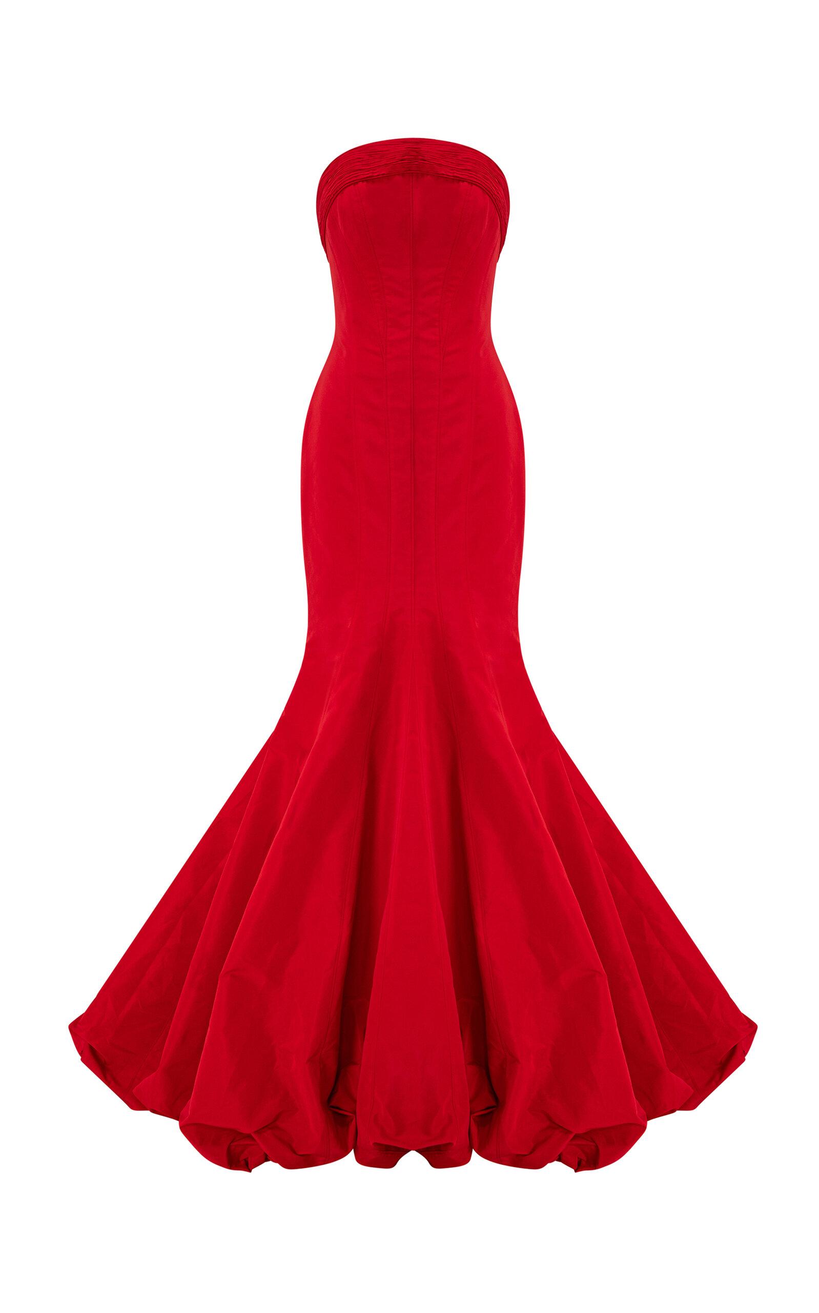 Marmar Halim Strapless Taffeta Fish-Cut Gown - Moda Operandi by MARMAR HALIM