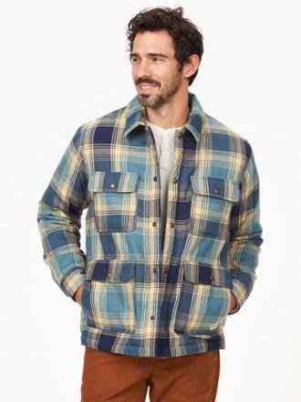 Ridgefield Heavyweight Sherpa-Lined Flannel Shirt Jacket by MARMOT