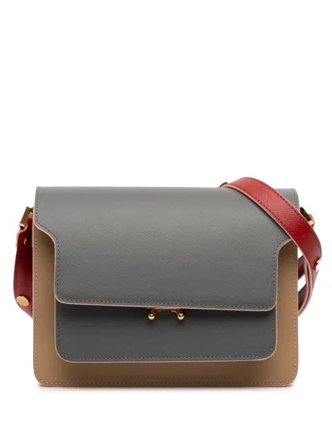 2020 Tricolor Leather Trunk crossbody bag by MARNI 