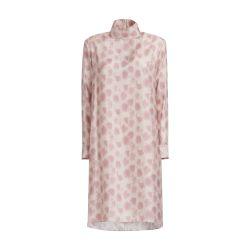 Antique silk midi dress with crayon leopard print by MARNI