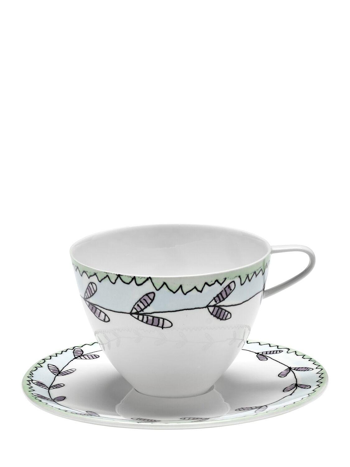 Blossom Set Of 2 Cups & Saucers by MARNI BY SERAX