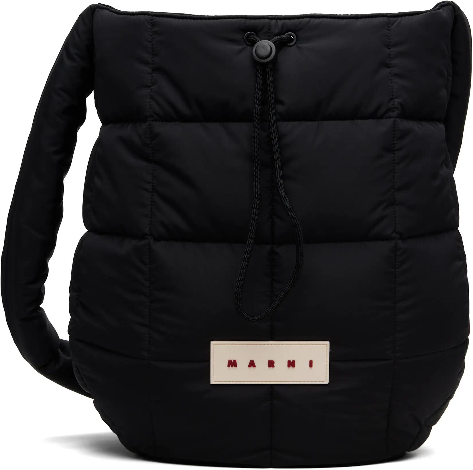 Black Messenger Bag by MARNI