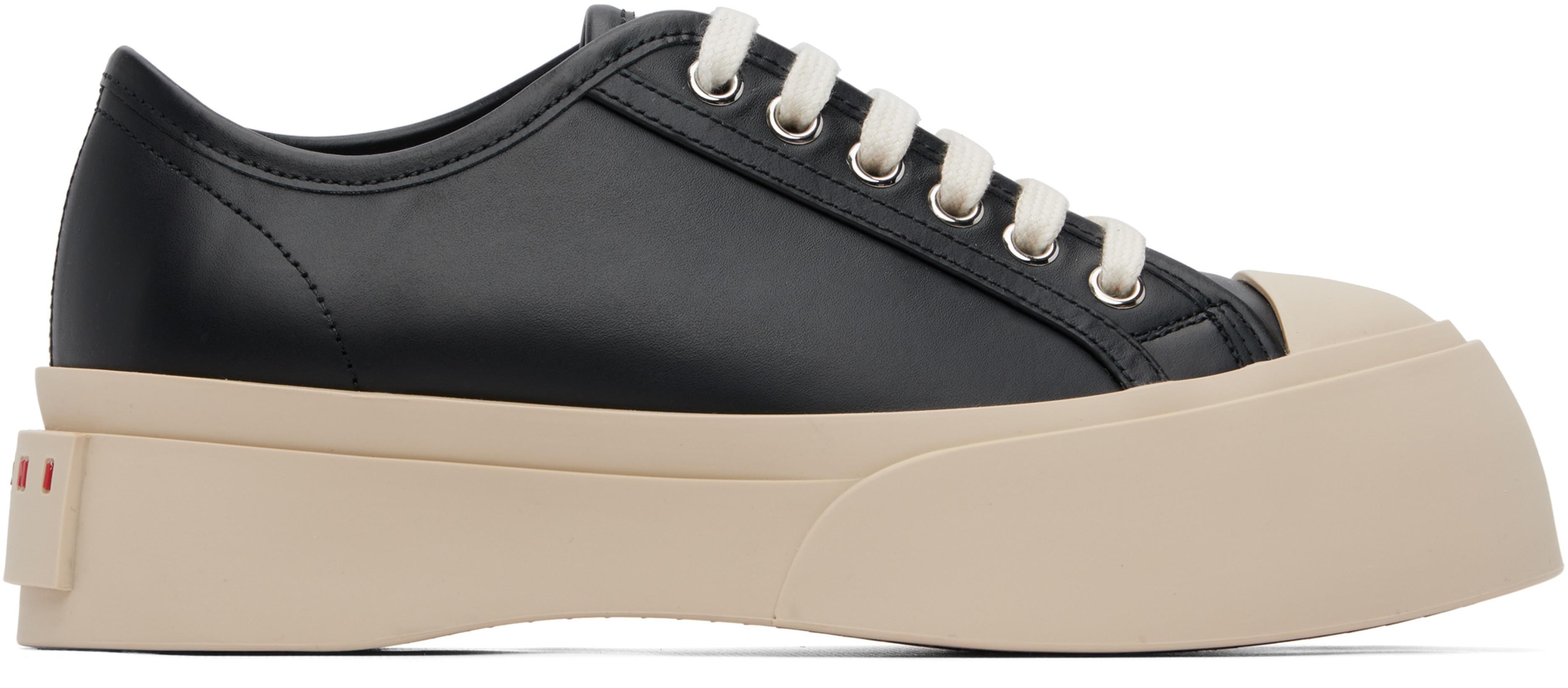 Black Pablo Low-Top Lace-Up Sneakers by MARNI