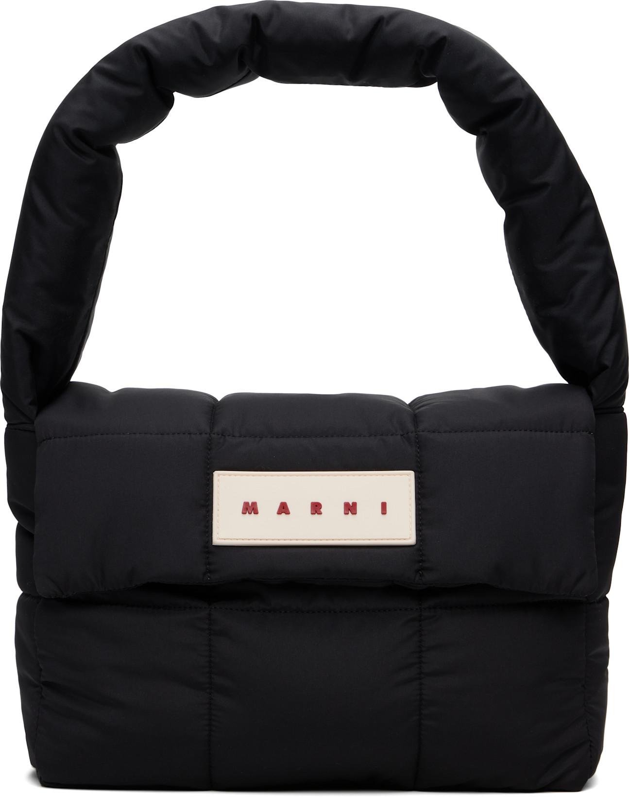 Black Quilted Bag by MARNI